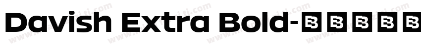 Davish Extra Bold字体转换